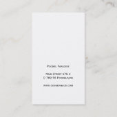 Carte De Visite Dessin de canicules (Dos)