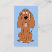Carte De Visite Dessin de chien Brown. Hound. (Dos)