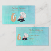 Carte De Visite Dessin de créatures de bois de renard mignon et de (Devant / Derrière)