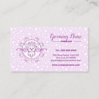 Carte De Visite Dessin de dessin animé de chien pour la culture