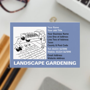 Carte De Visite Dessin de jardin paysager