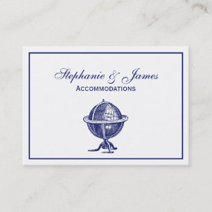 Carte De Visite Dessin de la Marine du Monde vintage