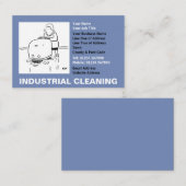 Carte De Visite Dessin de nettoyage industriel (Devant / Derrière)
