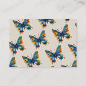 Carte De Visite Dessin de papillon coloré (Dos)
