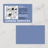 Carte De Visite Dessin de services de garage (Devant / Derrière)