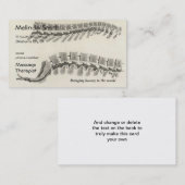 Carte De Visite Dessin de vertèbres (Devant / Derrière)