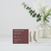 Carte De Visite Dessin de vertèbres (Debout devant)