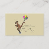 Carte De Visite Dessin d'humour australien kangourou (Dos)