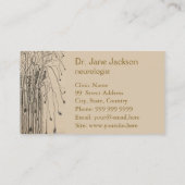 Carte De Visite Dessin d'un nerf sectionné - Neurologue (Dos)