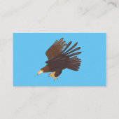 Carte De Visite dessin humoristique d'aigle royal (Dos)