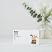 Carte De Visite dessin moche du pull de Noël (Debout devant)