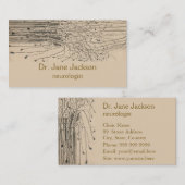 Carte De Visite Dessin Nerve Coupe - Neurologue (Devant / Derrière)