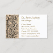 Carte De Visite Dessin neurologique Purkinje - Neurologue (Dos)