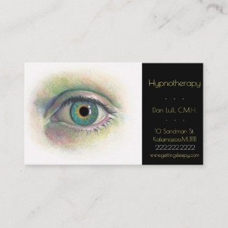 Carte De Visite Dessin réaliste de couleur d'oeil humain