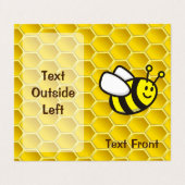Carte De Visite Dessin sur les abeilles (Extérieur déplié)