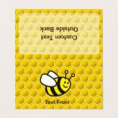 Carte De Visite Dessin sur les abeilles (Extérieur déplié)
