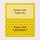 Carte De Visite Dessin sur les abeilles (Intérieur déplié)