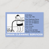 Carte De Visite Dessin sur les services de nettoyage à sec (Devant)