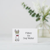 Carte De Visite Dessin Terrier de Boston (Debout devant)