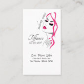 Carte De Visite Dessin unique de maquillage (Devant)