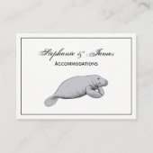 Carte De Visite Dessin vintage Manate (Devant)