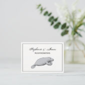 Carte De Visite Dessin vintage Manate (Debout devant)