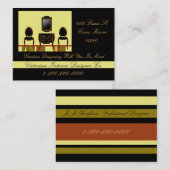 Carte De Visite Dessinateur d'intérieurs (Devant / Derrière)