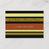 Carte De Visite Dessinateur d'intérieurs (Dos)