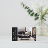 Carte De Visite Dessinateur d'intérieurs de vieux routier à la (Debout devant)