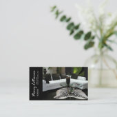 Carte De Visite Dessinateur d'intérieurs de vieux routier à la (Debout devant)