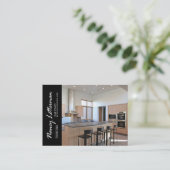 Carte De Visite Dessinateur d'intérieurs de vieux routier à la (Debout devant)