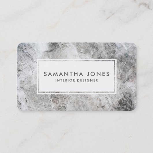 Carte De Visite Dessinateur d'intérieurs moderne simple de texture (Devant)