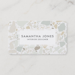 Carte De Visite Dessinateur d'intérieurs moderne simple de texture