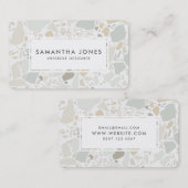 Carte De Visite Dessinateur d'intérieurs moderne simple de texture (Devant / Derrière)