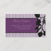 Carte De Visite Dessinateur d'intérieurs original de filet élégant (Dos)