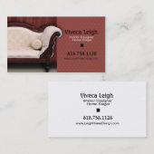 Carte De Visite Dessinateur d'intérieurs, vieux routier à la (Devant / Derrière)