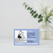 Carte de visite dessinateur général de bâtiment (Debout devant)