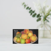Carte De Visite Dessous de verre de fruits (Debout devant)