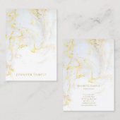 Carte De Visite Dessus à la mode moderne élégant de professionnel (Devant / Derrière)