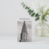 Carte De Visite Dessus de Chrysler construisant NYC - B&W (Debout devant)