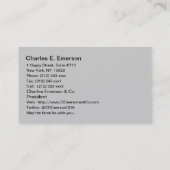 Carte De Visite Dessus de Chrysler construisant NYC - B&W (Dos)