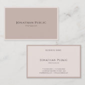 Carte De Visite Dessus moderne élégant de luxe de modèle de (Devant / Derrière)