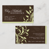 Carte de visite d'esthéticien (Devant / Derrière)