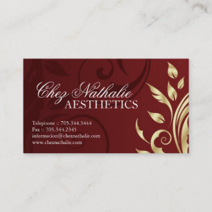 Carte de visite d'esthéticien