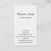 Carte De Visite Destin - John William Waterhouse (Dos)