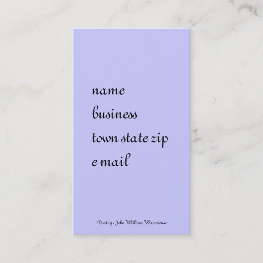 Carte De Visite Destinée d'une potion magique (Devant)