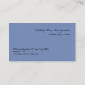 Carte de visite d'établissement vinicole de (Dos)