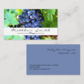 Carte de visite d'établissement vinicole de (Devant / Derrière)