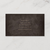 Carte de visite d'étagère d'avocats (Dos)