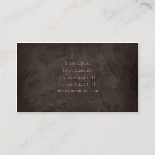 Carte de visite d'étagère d'avocats (Dos)